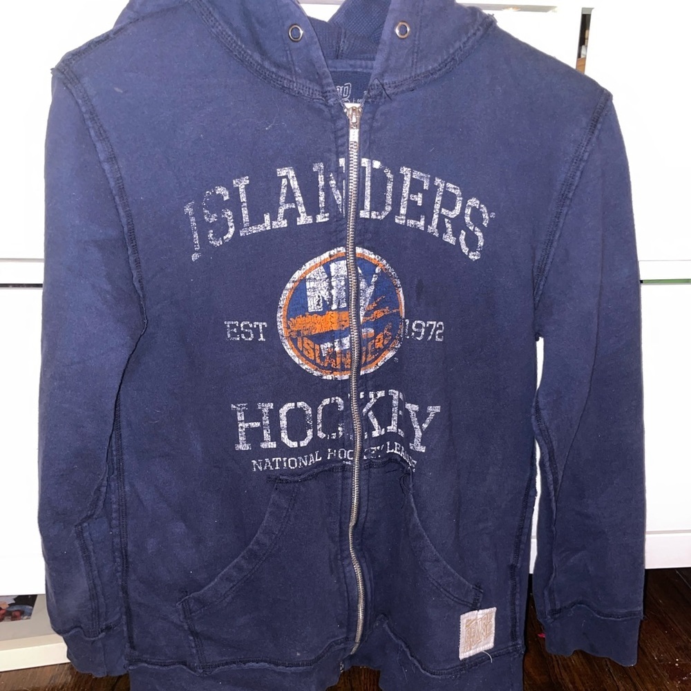Original retro brand ny islanders hockey hoodie sweatshirt size M